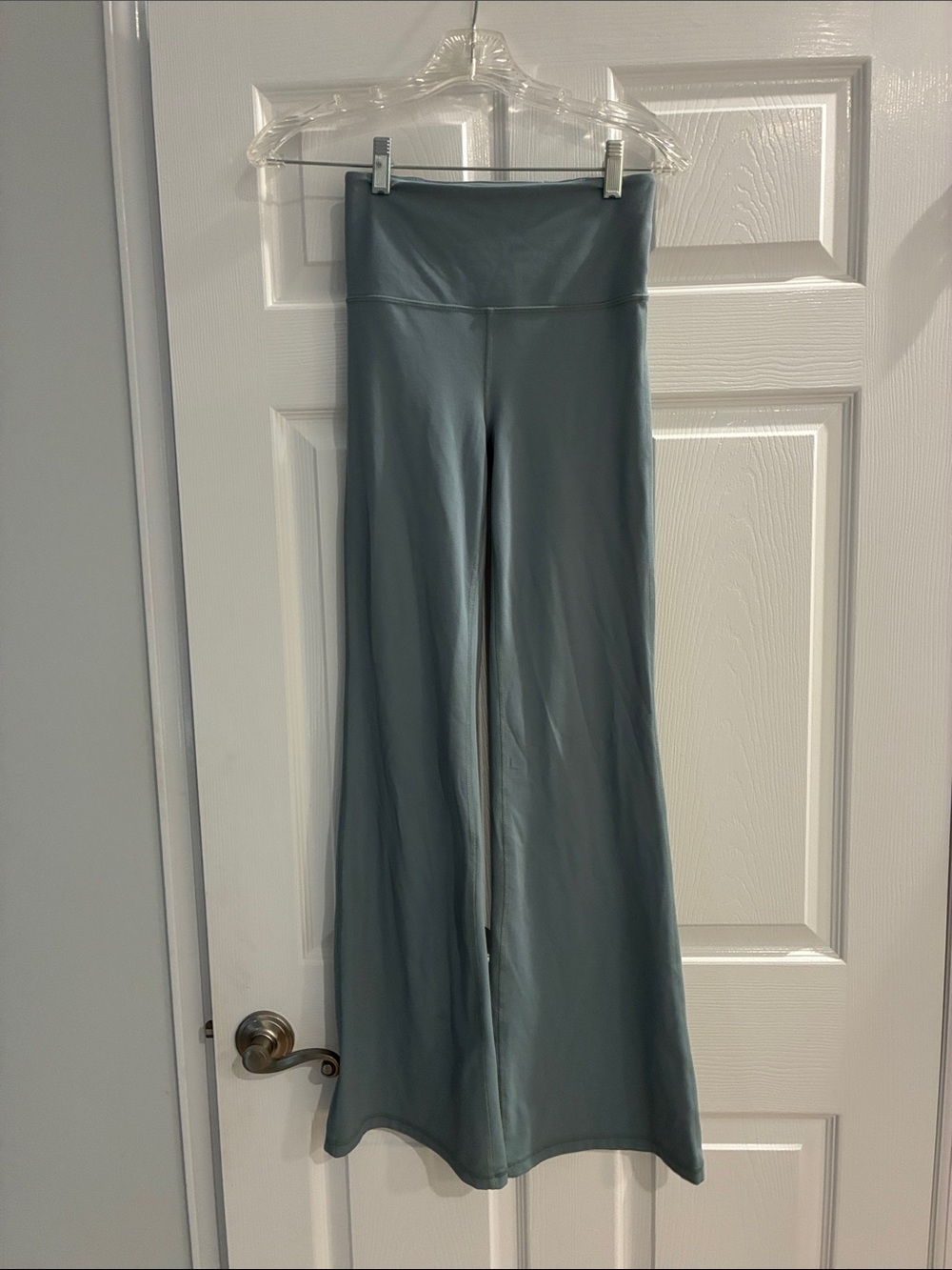 Athleta High-Waist Flared Lounge Pants in Slate Blue